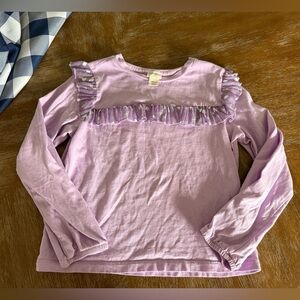 CREWCUTS Girls Purple Lavender Long Sleeves Top 6/7